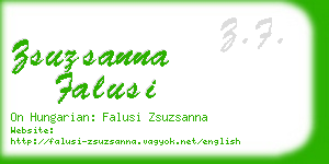 zsuzsanna falusi business card